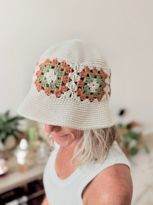 Granny Square Bucket Hat